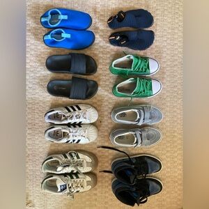 Lot of 8 pairs boys shoes, some new some gently used. Vans / adidas / Nike